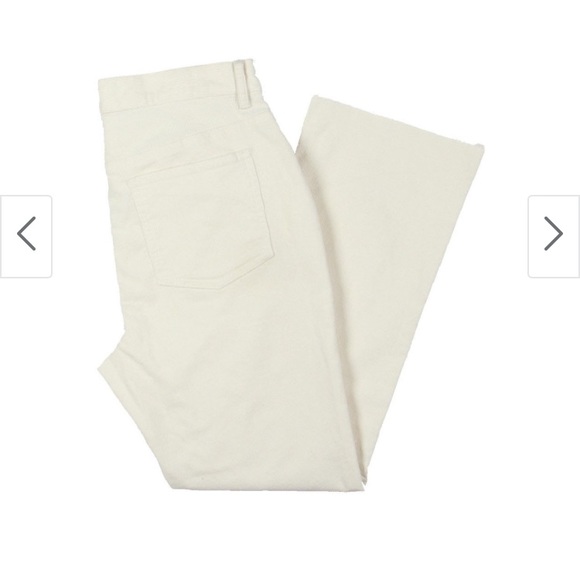 Cremieux Corduroy Ivory/Pearl raw hem jeans - Picture 3 of 6